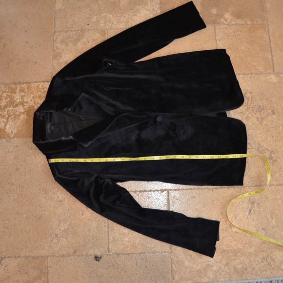 J. Jill One Button Velvet Jacket - Picture 8 of 10